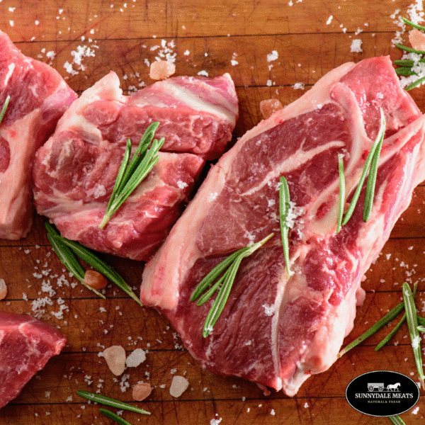 Cut lamb